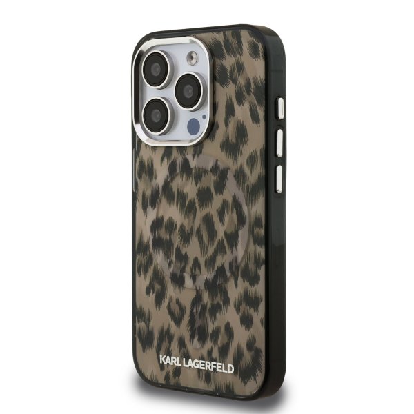 Karl Lagerfeld IML Leopard MagSafe Case Чехол для Apple iPhone 15 Pro Max