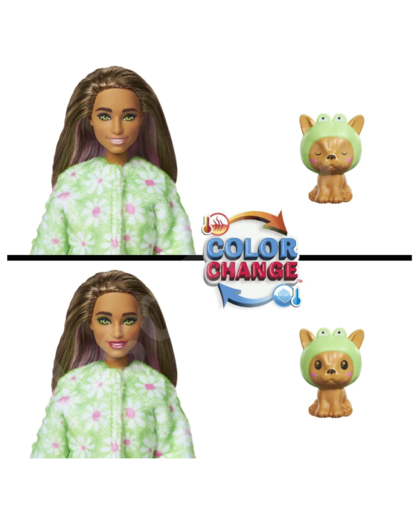 Barbie HRK24 Cutie Reveal Dog - Frog Кукла