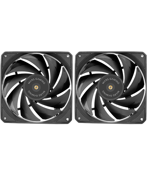 Mars Gaming MFNCLX2 PWM Fan kit 2x 120mm / FDB Mars Gaming MFNCLX2 PWM Fan kit 2x 120mm / FDB