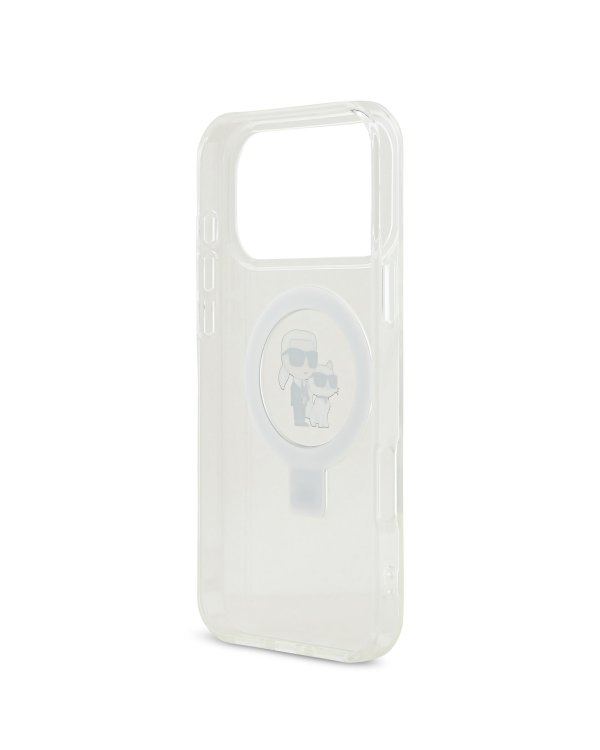 Karl Lagerfeld Ringstand Karl and Choupette MagSafe Case Чехол для Apple iPhone 17 Pro Max