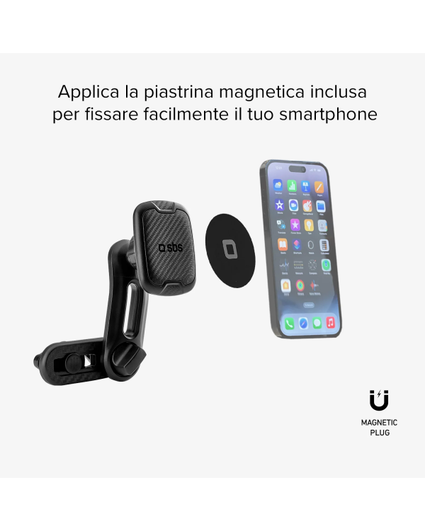 SBS Держатель телефона Magnetic Double clip