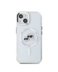 Karl Lagerfeld IML K&CH Heads Metal Frame MagSafe Case Защитный чехол для iPhone 15 / прозрачный