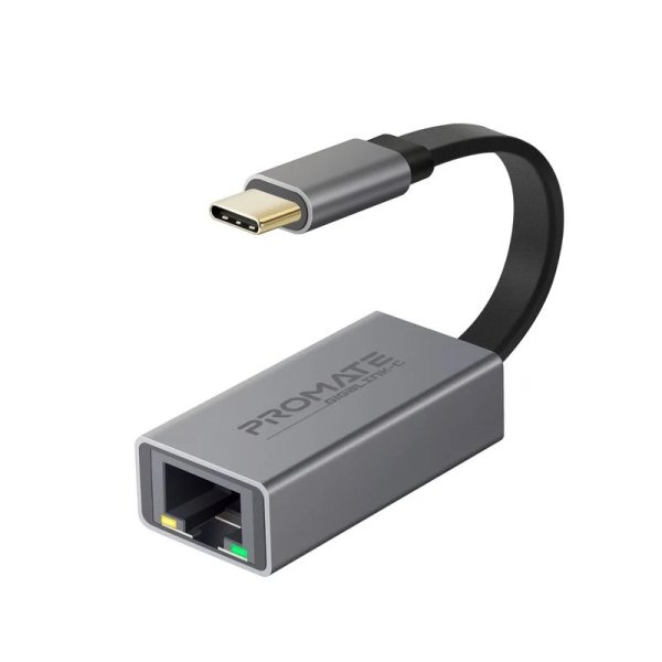 Promate GigaLink-C Adapter USB-C to Gigabit Ethernet 10/100/1000Mbps