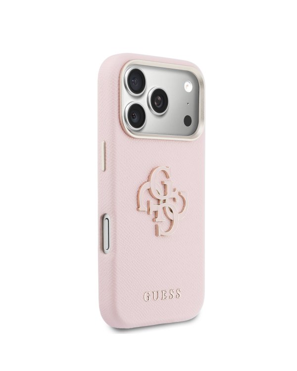 Guess PU Resin Logo Case Чехол для Apple iPhone 17 Pro Max