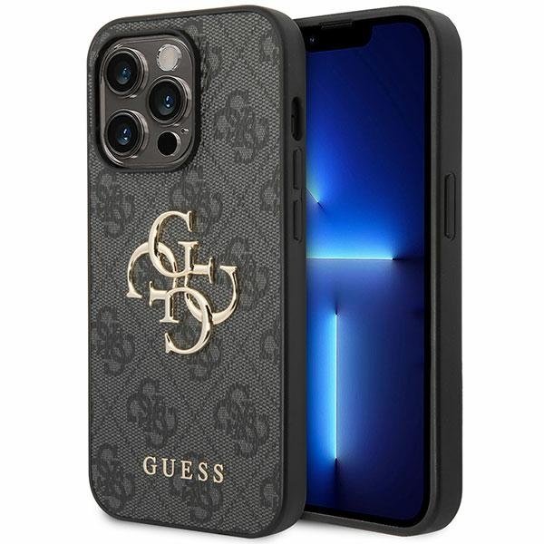 Guess 4G Big Metal Logo Back Case Защитный Чехол для Apple iPhone 15 Pro