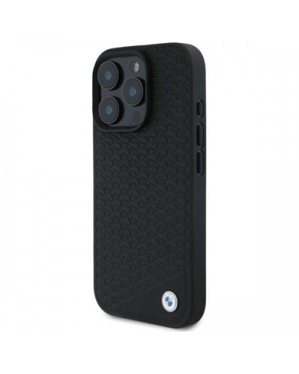 BMW Sign Leather Diamond Metal Logo MagSafe Чехол для Apple iPhone 16 Pro