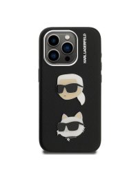 Karl Lagerfeld Grained PU K&CH Heads Case Чехол для Apple iPhone 15 Pro