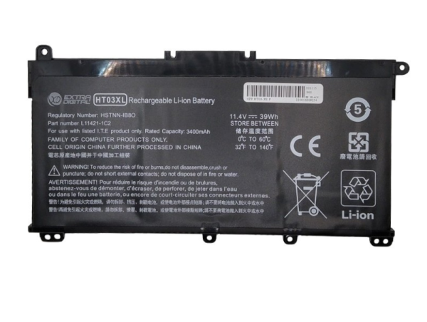 ExtraDigital HT03XL Battery for HP Laptop 11.4V / 3400mAh / 39Wh