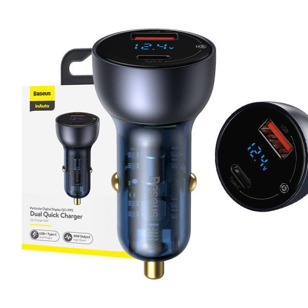 Обложка книги «Baseus CCKX-C0G Автомобильное Зарядное Устройство 65W»