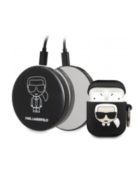 Karl Lagerfeld KLBPPBOA2K Чехол для Apple AirPods + Зарядка