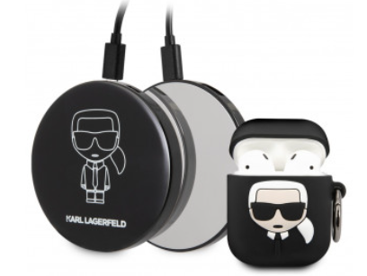 Karl Lagerfeld KLBPPBOA2K Чехол для Apple AirPods + Зарядка