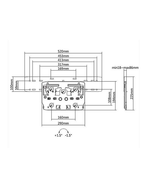 Multibrackets MB-6478 QLED Настенное ТВ крепление 75" / 50kg