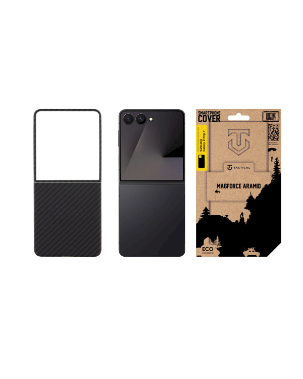 Tactical MagForce Aramid Cover Защитный чехол для Samsung Galaxy Z Flip 7 / чёрный