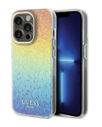 Guess IML Faceted Mirror Disco Iridescent Case Защитный Чехол для iPhone Apple 15 Pro