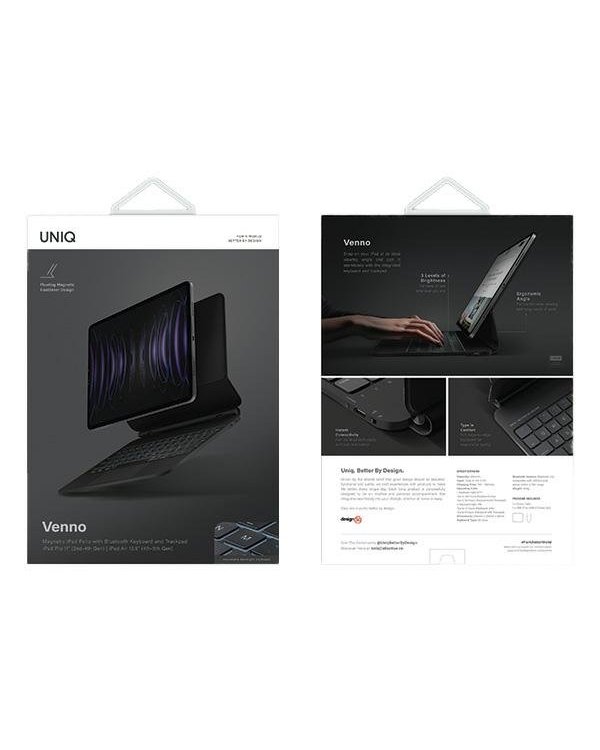 UNIQ Venno Magnetic Smart Чехол с Клавиатурой для Apple iPad Pro 11" (2022/2021) | Air 10.9" (2022/2020)