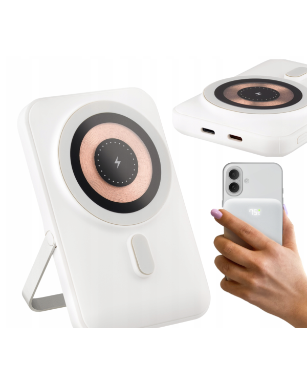 Qualo QMPB5-LD-00 MagSafe Беспроводной Повер Банк 10000mAh / LED / 20 W / USB-C / Lightning