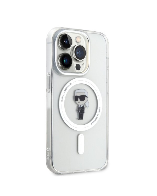 Karl Lagerfeld IML Ikonik MagSafe Case Защитный чехол для iPhone 15 Pro / прозрачный