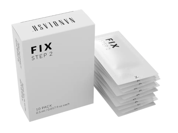 Nanolash Fix Step 2 Нейтрализатор для ламинирования и лифтинга ресниц 10 x 0.5ml