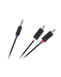 Cabletech Аудио Провод 3.5 mm (M) -> 2 x RCA (M) 1m Черный