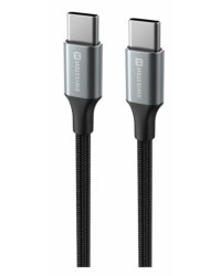 Swissten Textile II USB-C - USB-C Kабель для передачи данных и зарядки 1.5m