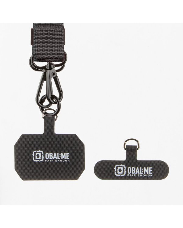 OBAL:ME NeckTag Ribbon Rope Ремешок на шею для телефонов / чёрный
