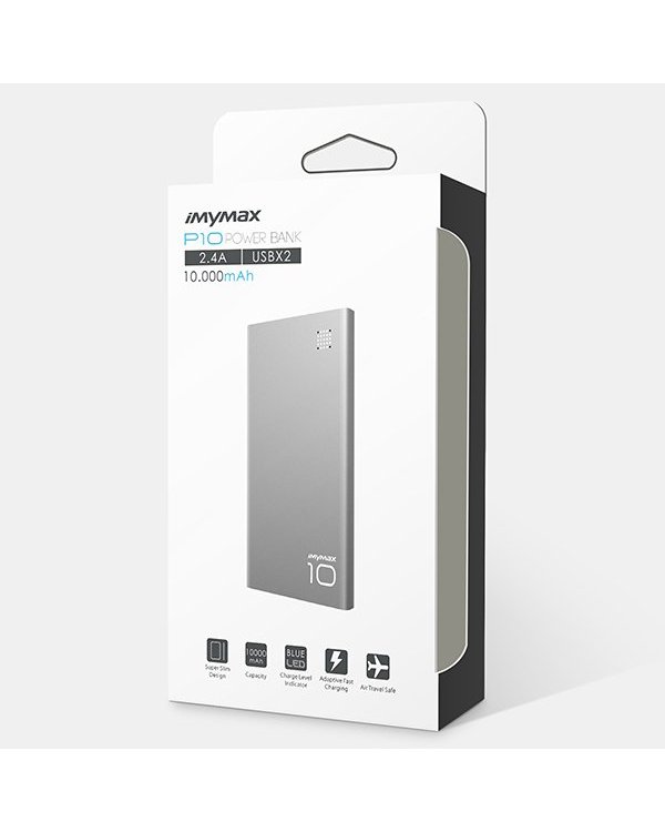 iMYMAX P10 Power Bank 10000 mAh Портативный аккумулятор