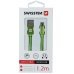 Swissten Textile Универсальный Micro USB Кабель данных 1.2m