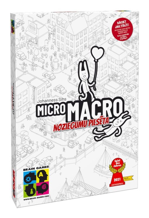 Brain Games MicroMacro: Убийства в городе Настольная игра