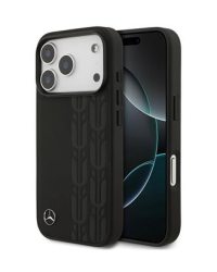 Mercedes Leather Laurel Leaves MagSafe Case Чехол для Apple iPhone 17 Pro