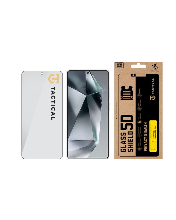 Tactical Glass Shield Privacy Stealth 5D Защитное стекло для Samsung Galaxy S26 Ultra / чёрный