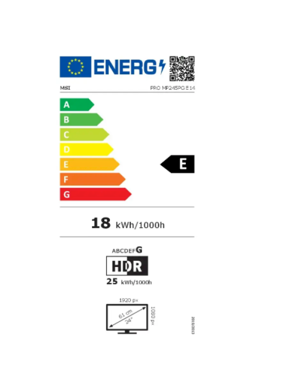 MSI Pro MP245PG E14 Full HD IPS Монитор 23.8"