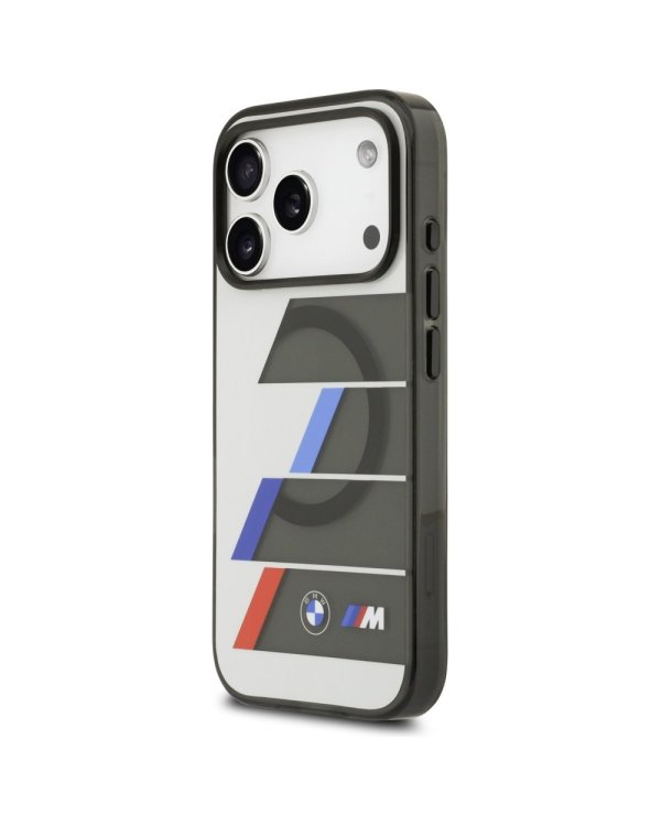 BMW M IML Metal Buttons Tricolor Lines MagSafe Case Защитный Чехол для Apple iPhone 17 Pro Max