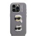 Karl Lagerfeld Grained PU K&CH Heads Case Чехол для Apple iPhone 15 Pro Max