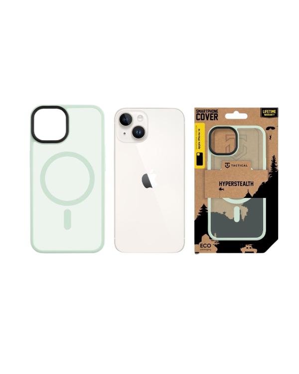Дополнительное изображение книги «Tactical MagForce Hyperstealth Cover Защитный чехол для iPhone 14 / пляжно-зелёный»