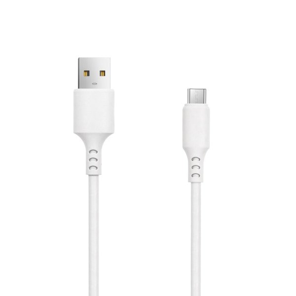 Setty Кабель USB-A - microUSB / 1m / 2A / белый