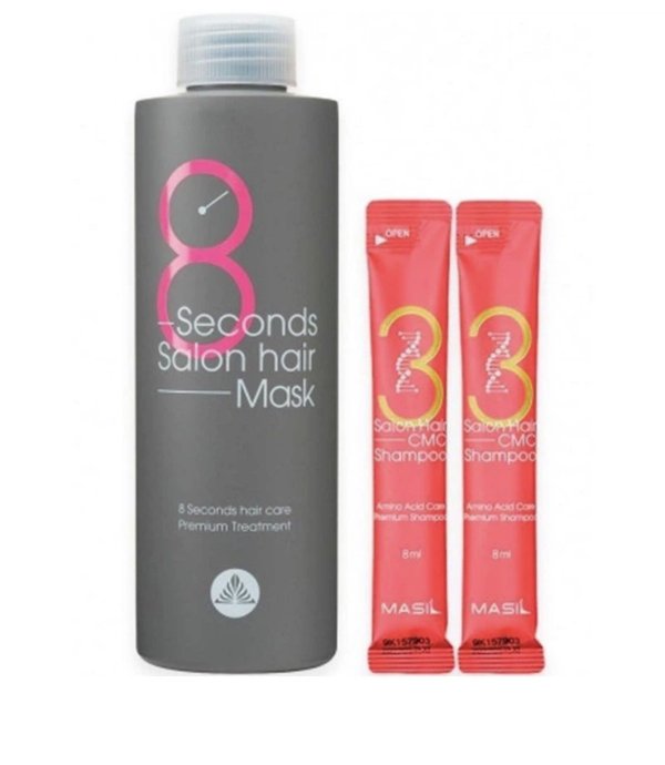 Masil 8 Seconds Salon Hair Set Набор Для Ухода За Волосами 350ml+8ml×2