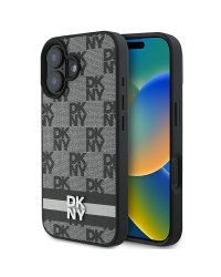 DKNY Checkered Pattern & Printed Stripes Защитный Чехол для Apple iPhone 16