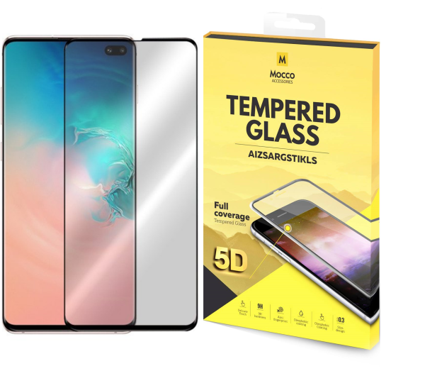 Mocco Full Glue 5D Signature Edition Tempered Glass Защитное стекло для Samsung G975 Galaxy S10 Plus Черное