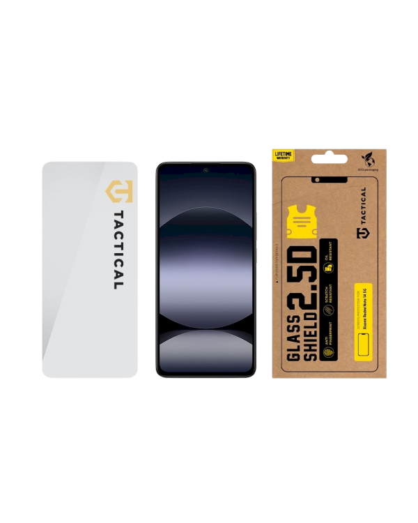 Tactical Glass Shield 2.5D Защитное стекло для Xiaomi Redmi Note 14 4G/5G, Poco X7 Pro 5G / прозрачный