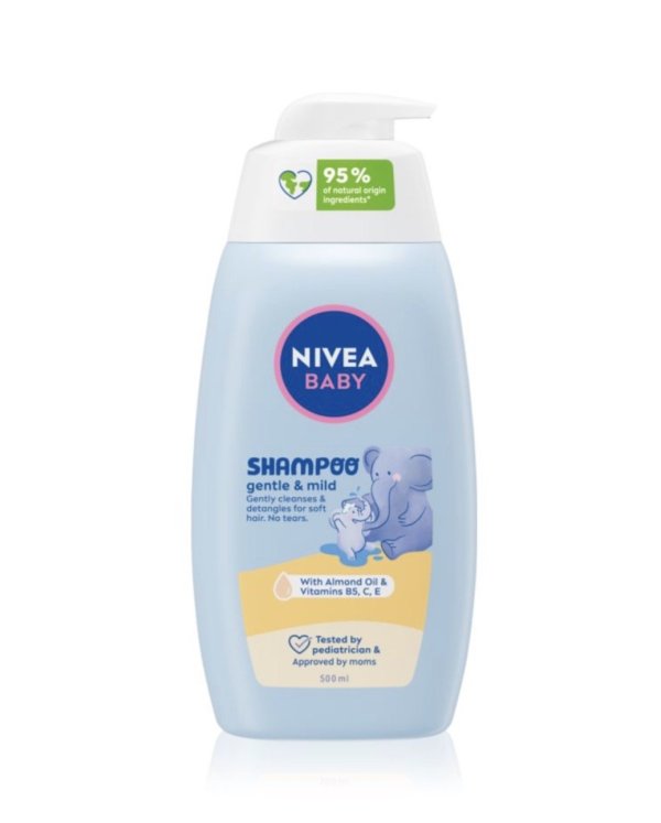Nivea Baby Gentle & Mild Нежный Детский Шампунь 500ml