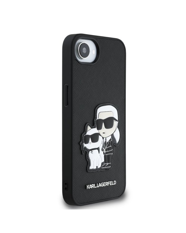 Karl Lagerfeld PU Saffiano Karl and Choupette Case Чехол для Apple iPhone 16e