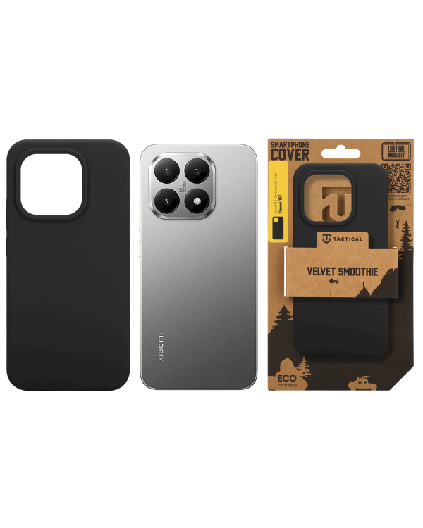 Tactical Velvet Smoothie Cover Защитный чехол для Xiaomi 15T / асфальтовый
