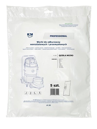 K&M Мешки для пылесоса KARCHER WD2/WD3 KM-Q039.A (5 gab.)