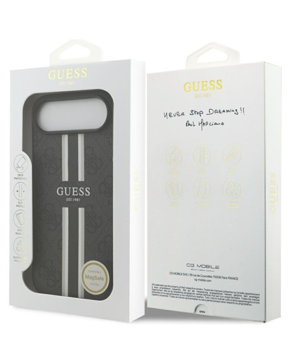 Guess 4G Printed Stripes MagSafe Case Чехол для Apple iPhone 17 Air