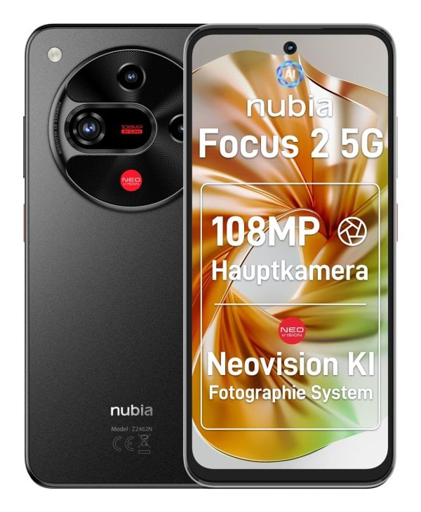 Nubia Focus 2 5G Смартфон 8GB / 256GB Black