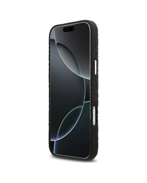 Karl Lagerfeld Grained PU Repeated Logo MagSafe Case Чехол для Apple iPhone 17 Pro Max