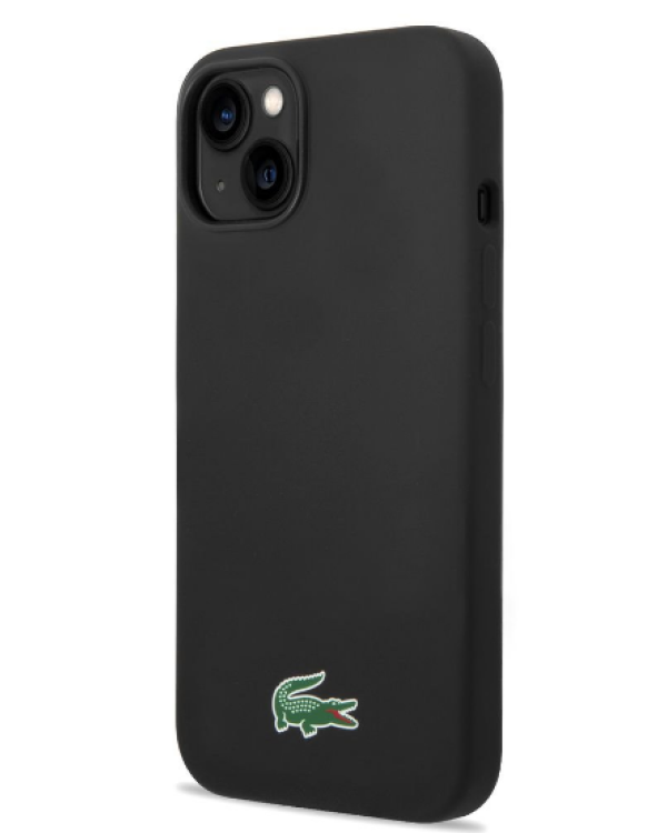 Lacoste Liquid Silicone Microfiber Croc Logo MagSafe Case Чехол для Apple iPhone 13 / 14 / 15