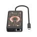 Qualo QTPB5-HUB-18 HUB 9 in 1 USB-C / 2x USB-A / RJ-45 / VGA / D-Sub / HDMI / 3.5mm Jack