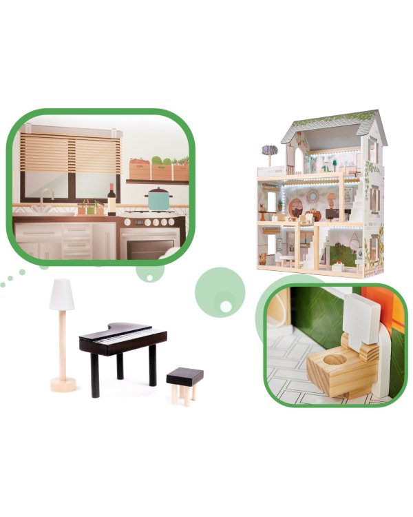 Lulilo Деревянный Кукольный дом Floro Boho 70cm