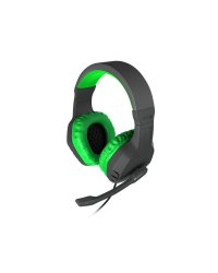 Natec Genesis Argon 200 Игровые наушники с микрофоном Черно-Зеленые